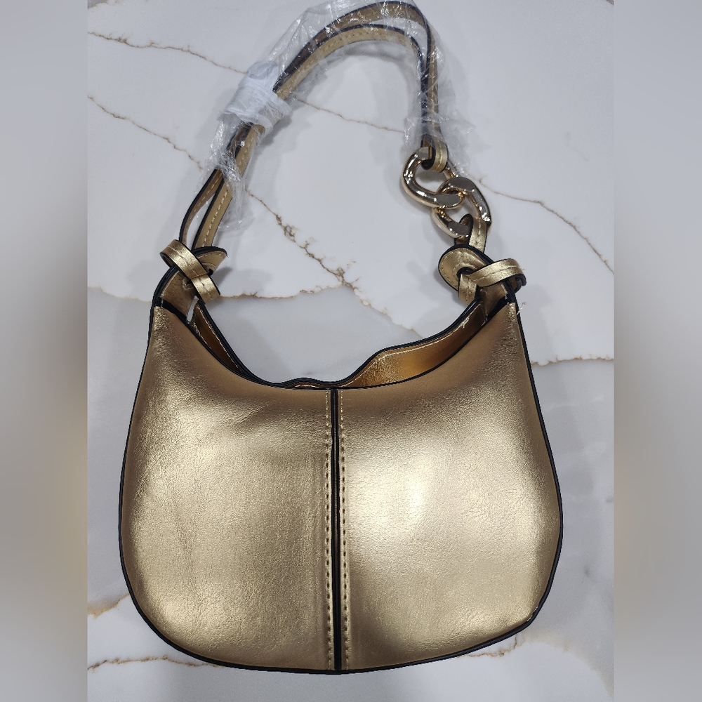 Topshop gold shoulder bag - Picture 3 of 9